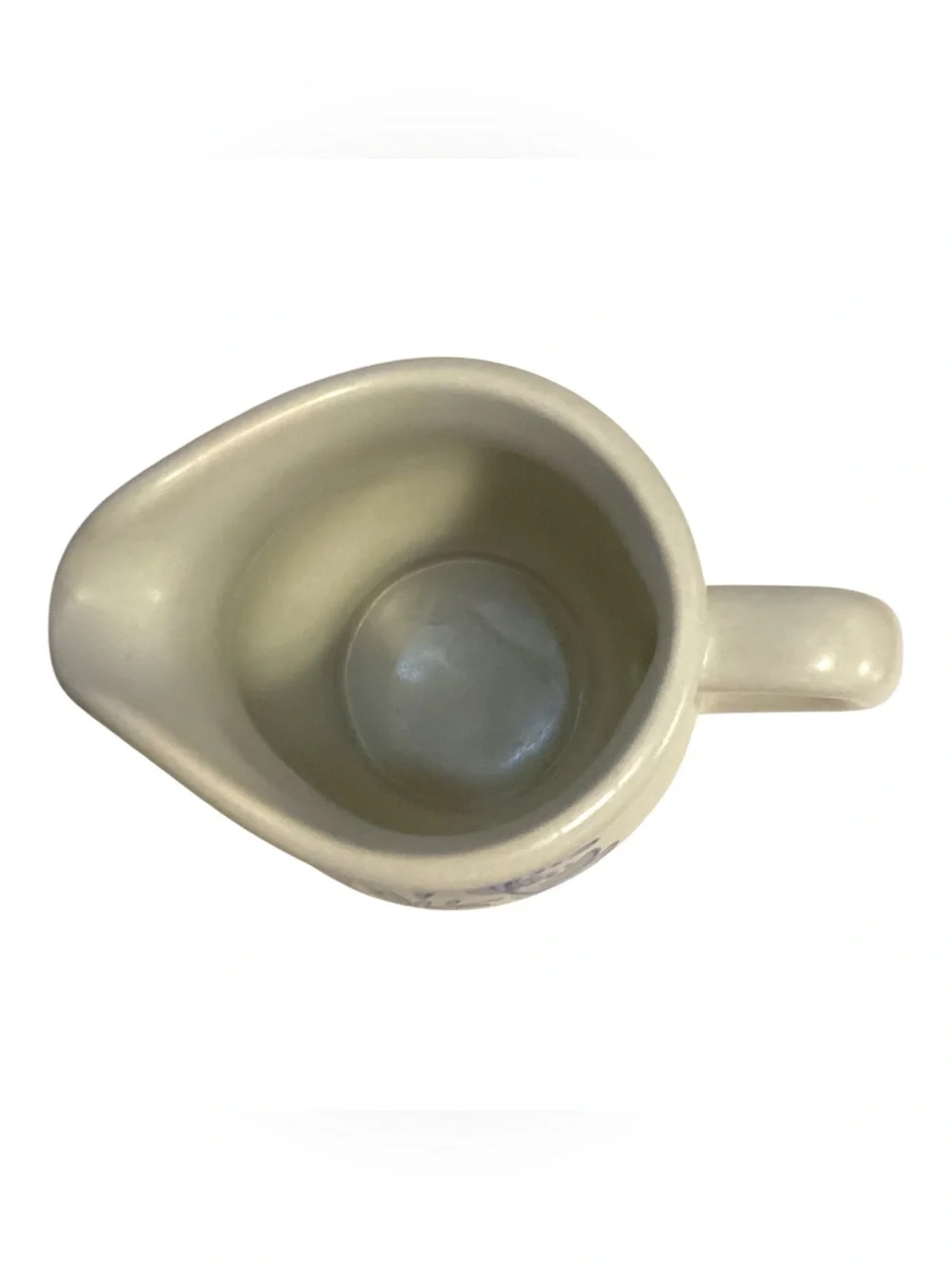 Vintage Pfaltzgraff Yorktowne Stoneware Creamer Mini Pitcher Blue Floral USA